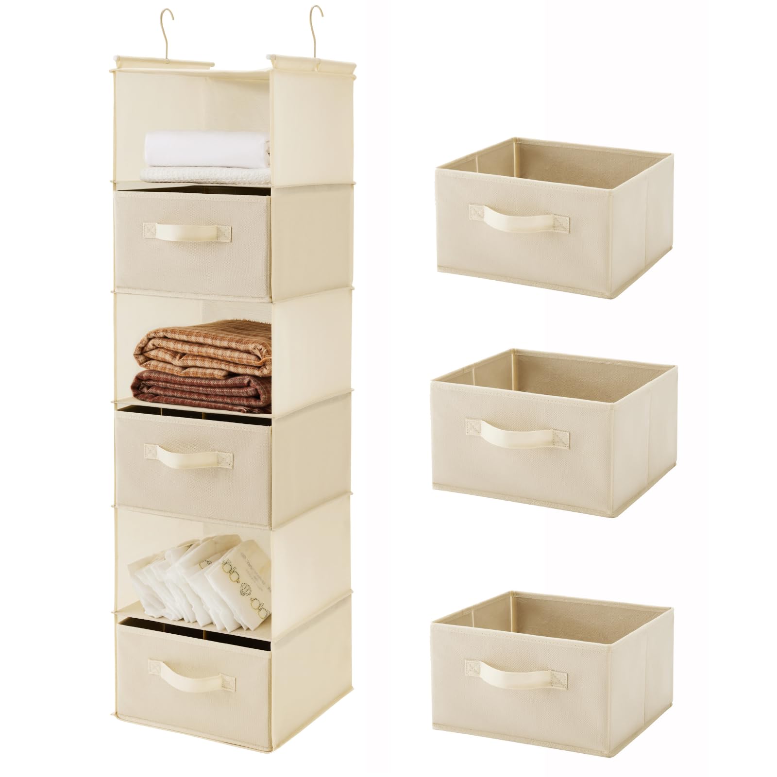 6 Tier Shelf Hanging Closet Organizer