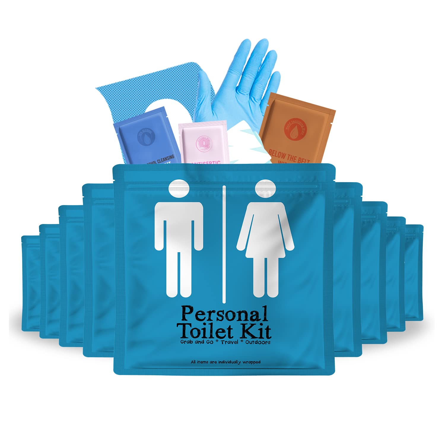 Personal Toilet Kit To Go (10 Count)