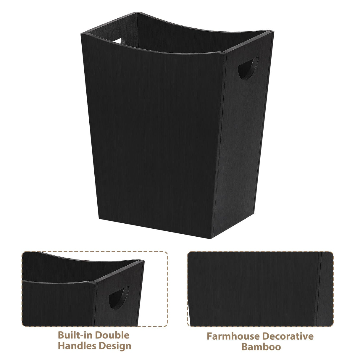 Wood Trash Can