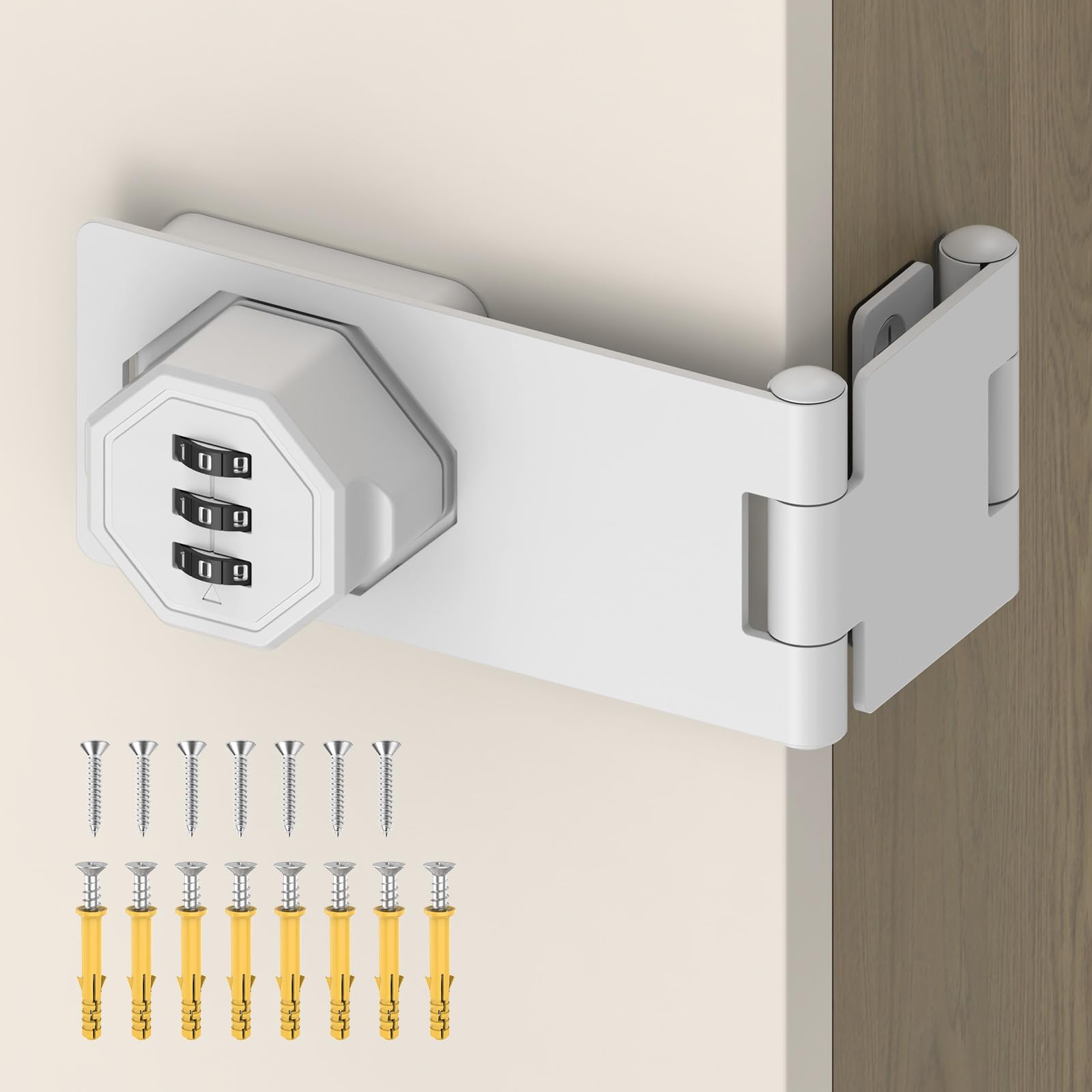 90 Degree 3 Digit Combination Cabinet Lock