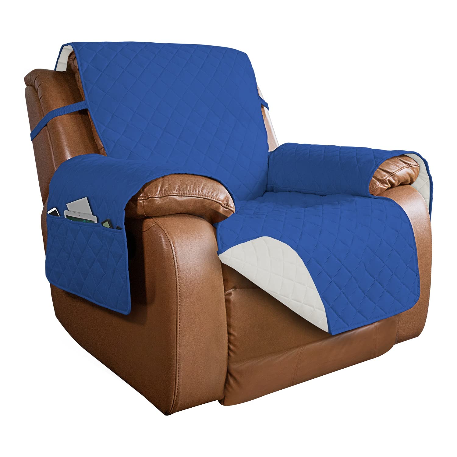 Reversible Quilted Oversized Recliner Sofa Cover