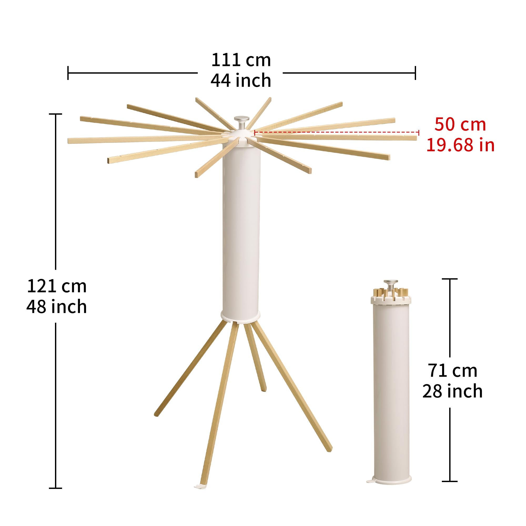 Four Legs Clothes Drying Rack