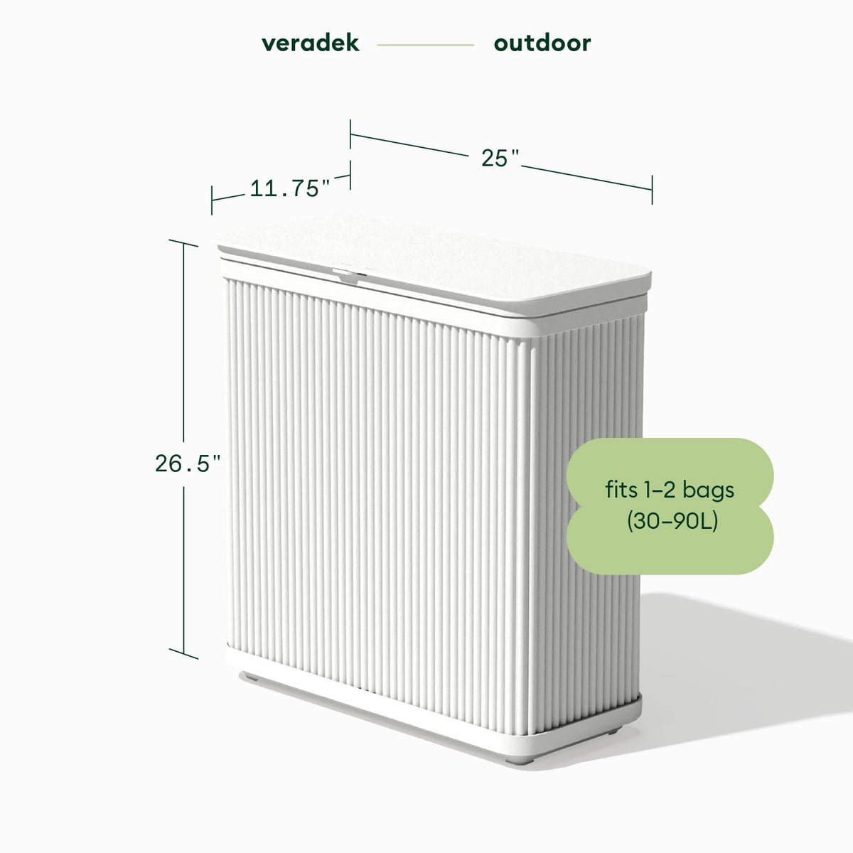 Tambour Waste Bin (2 Count)
