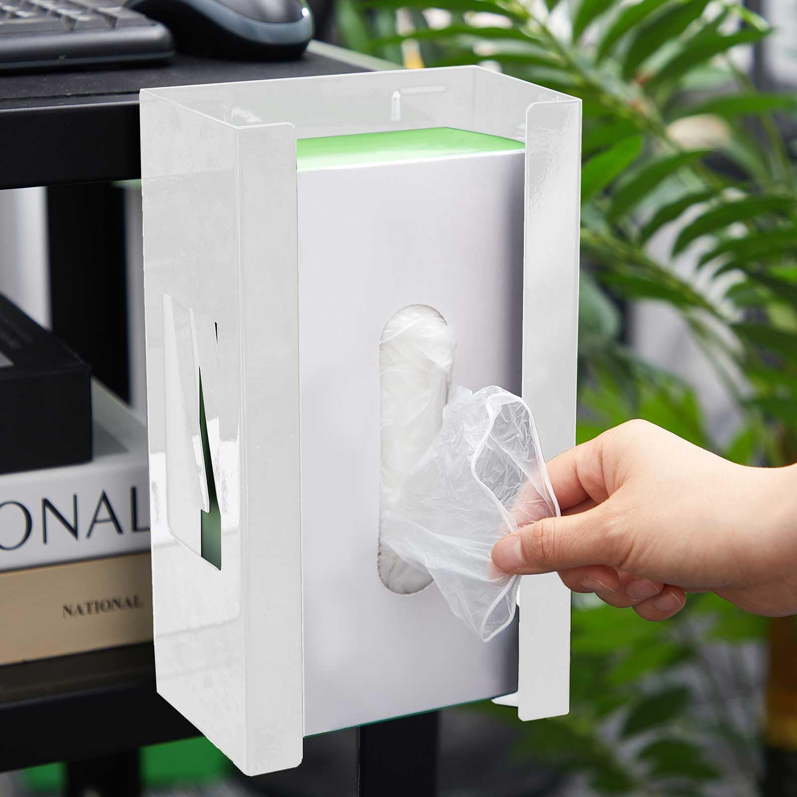 6 Pcs Magnetic Glove Dispenser Holders Wall Mount Boxes of Gloves Commercial Quality Towels Wipes Paper Tissue Box Holder Kitchen Fridge Office Workshops Garage Tool Hospital (6 Count)