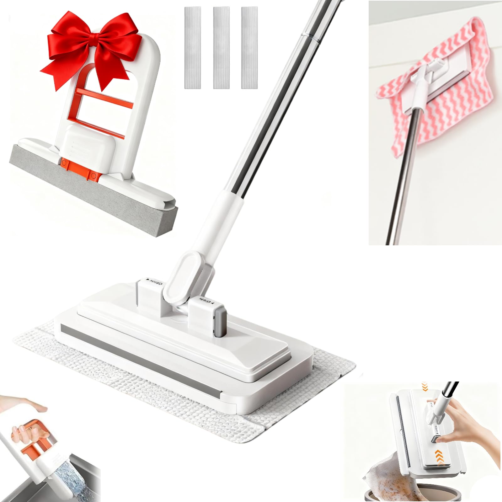 Cloth Changing Mini Mop with a Mini Foldable Desktop Mop