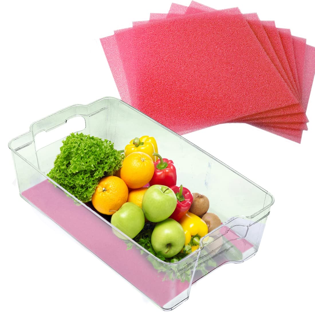 Fruit & Veggie Life Extender Liner for Fridge Refrigerator Drawers (5 Sq Ft)