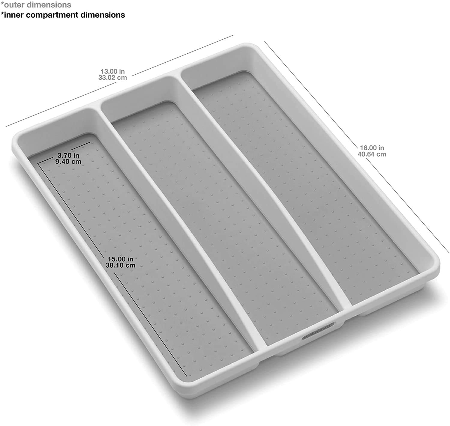 Classic 3 Compartment Utensil Tray