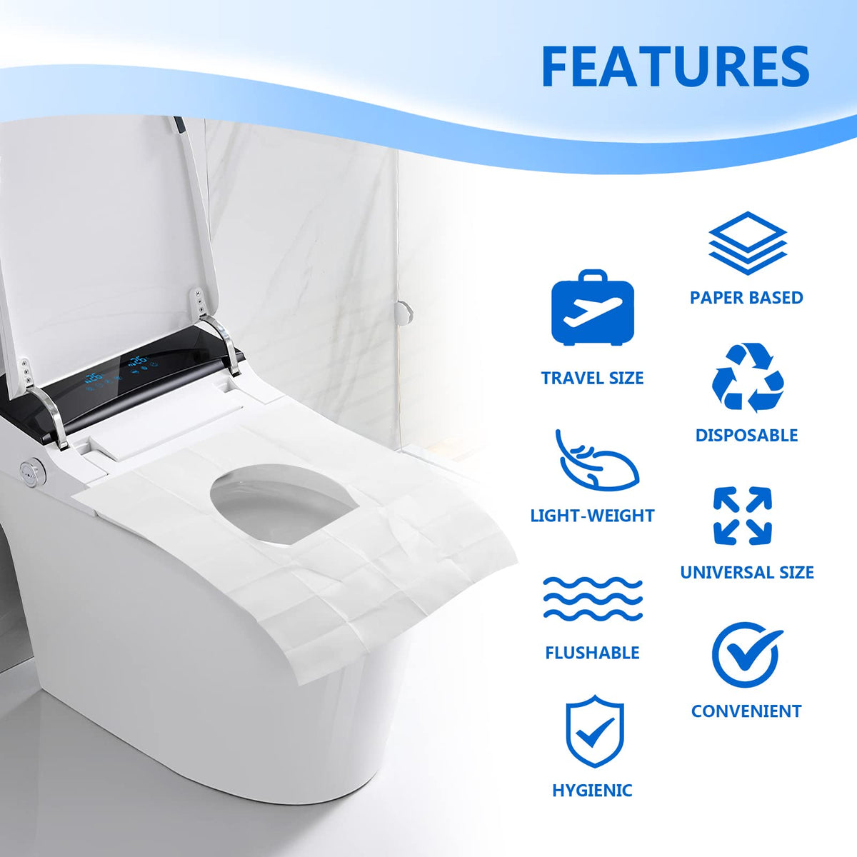 Toilet Seat Covers 120 Pack (120 Count)