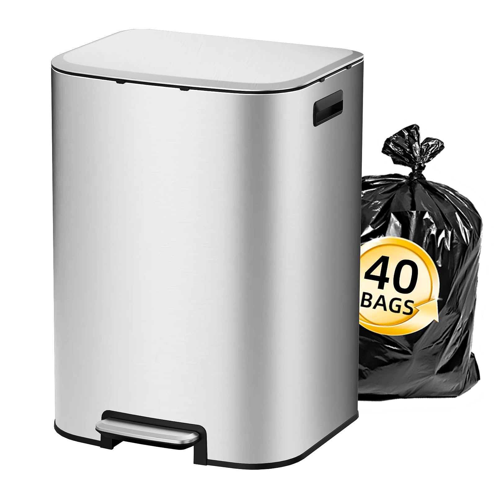 16 Gallon Kitchen Trash Can with Lid