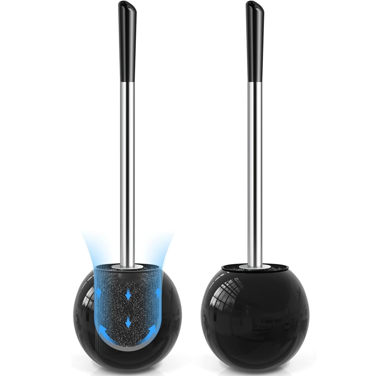 Toilet Brush and Holder 2 Pack (2 Count)