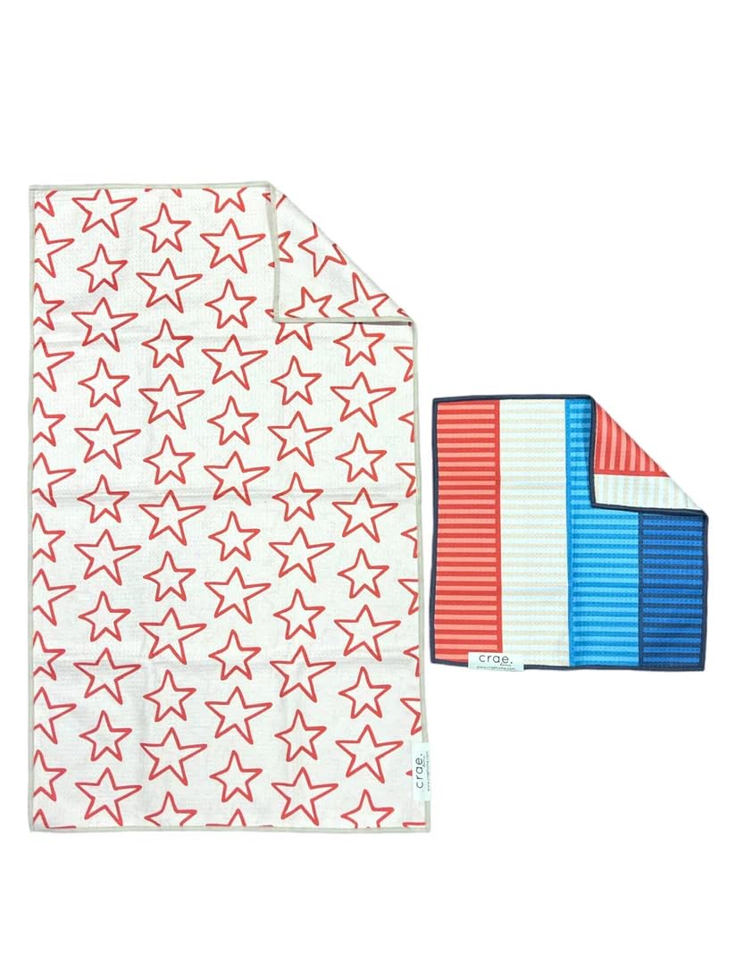 Microfiber Hand Towel & Washcloth Set (2 Count)