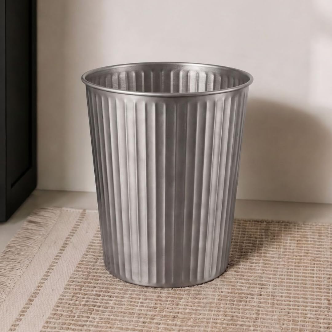 Metal Bathroom Trash Can