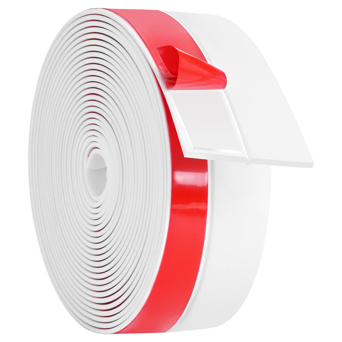 Weather Stripping Silicone Door Seal Strip 2 in x 20 ft Door Draft Stopper Self Adhesive Door Draft Tape (20 Foot)