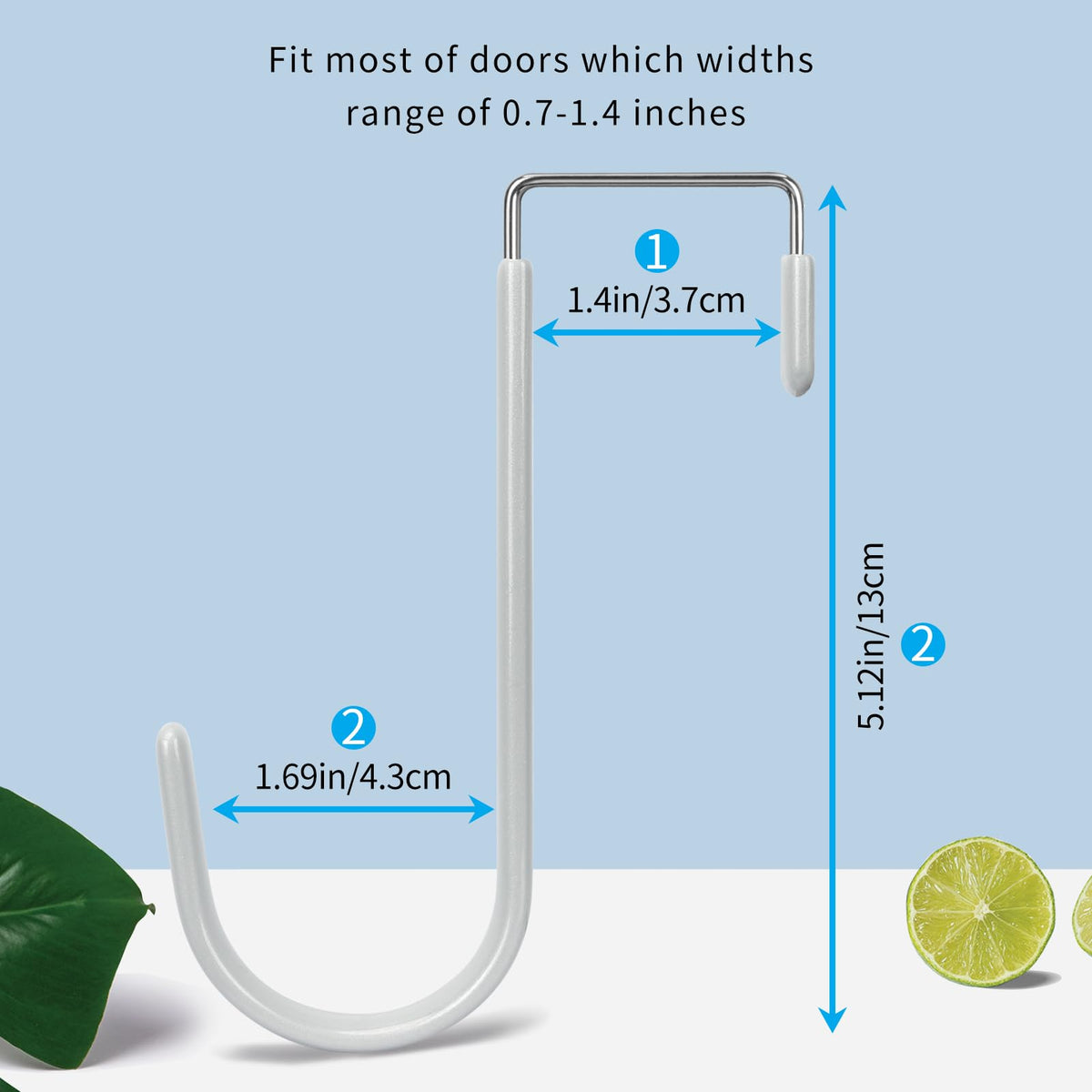 Over the Door Hooks (4 Count)