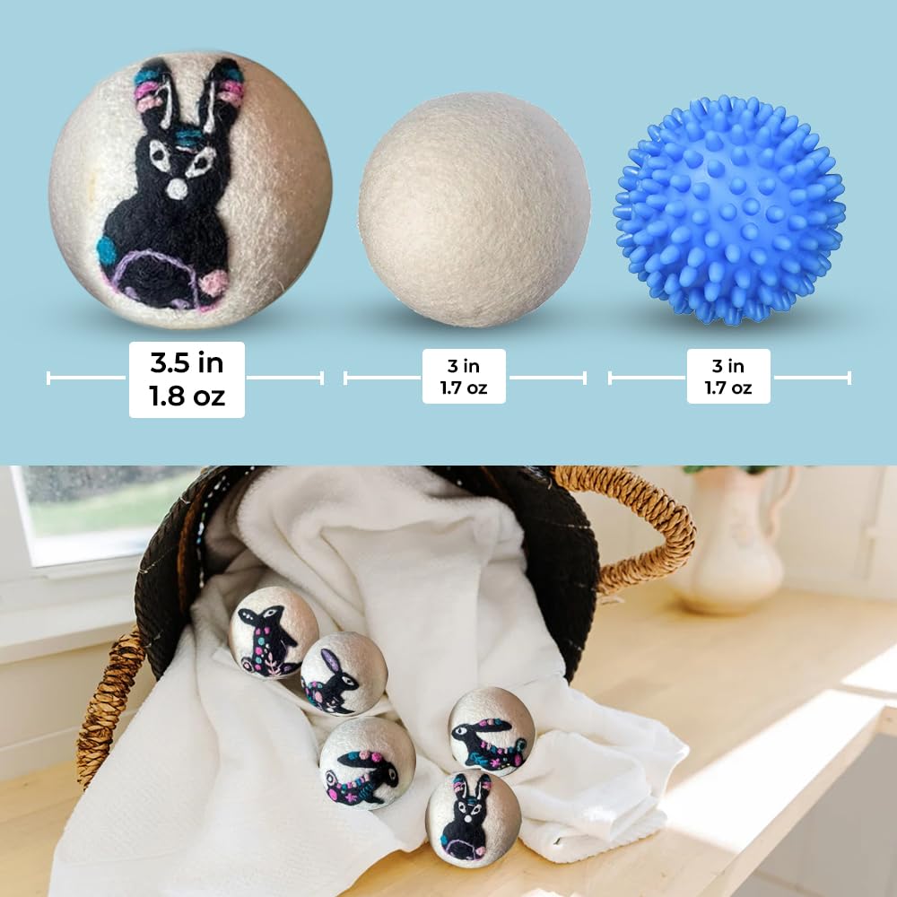 Quality Wool Dryer Balls (6 Count)