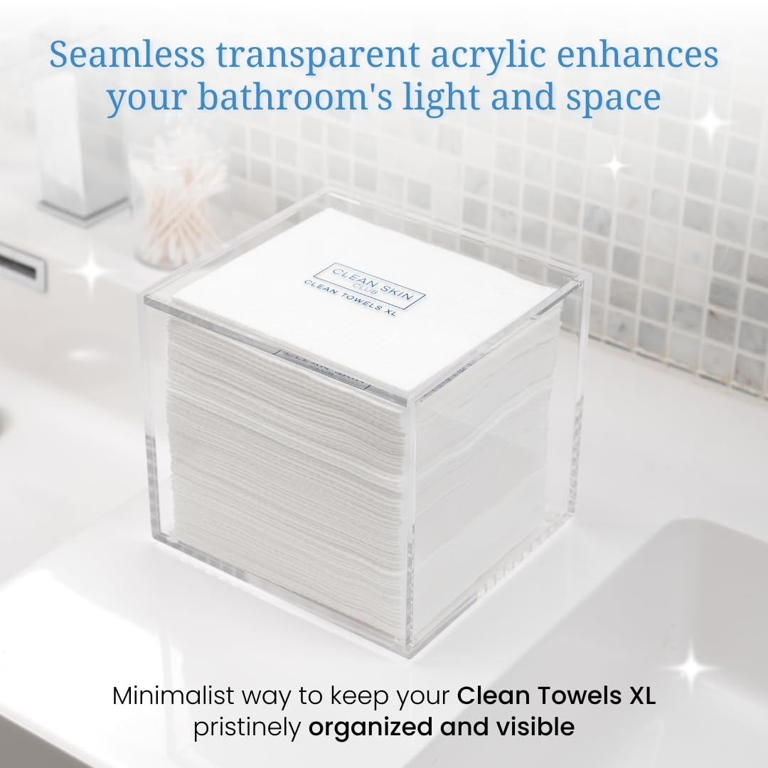 Clear Acrylic Box for Clean Towels XL