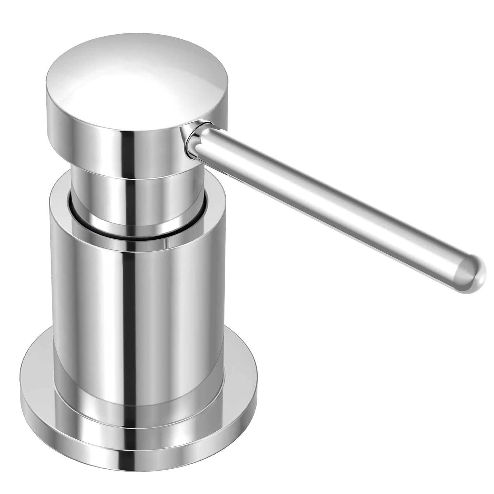 Chrome Soap Dispenser for Kitchen Sink (18 Ounce)