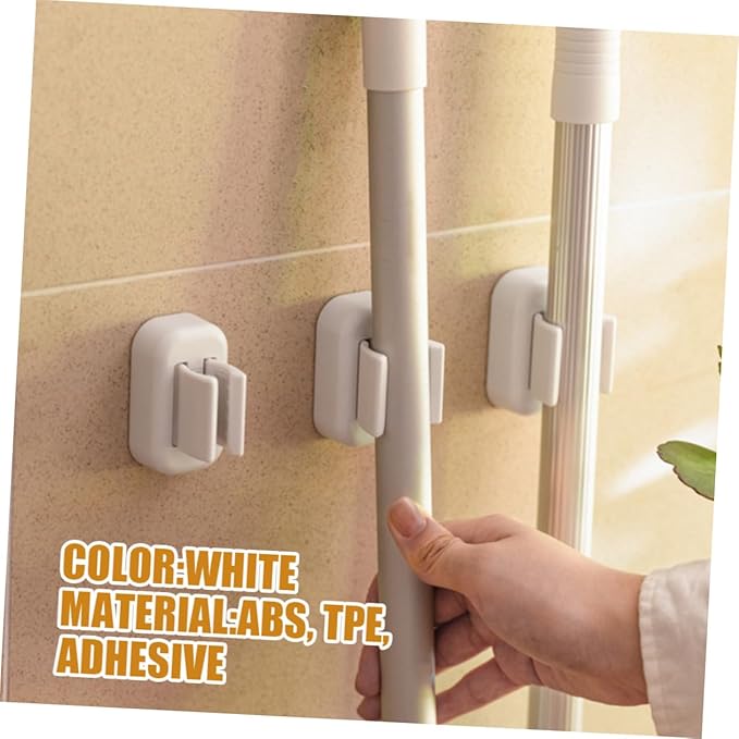 Broom Holder Wall Mount Mop and Broom Holder for Bathroom Storage Wall Hangers