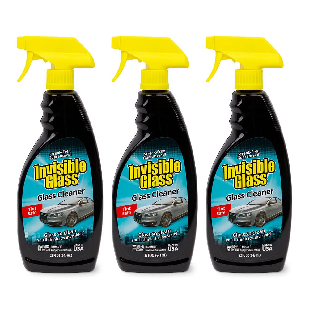 92164 3PK Premium Glass Cleaner Spray for Car Windshields and Windows (66 Fl Oz)