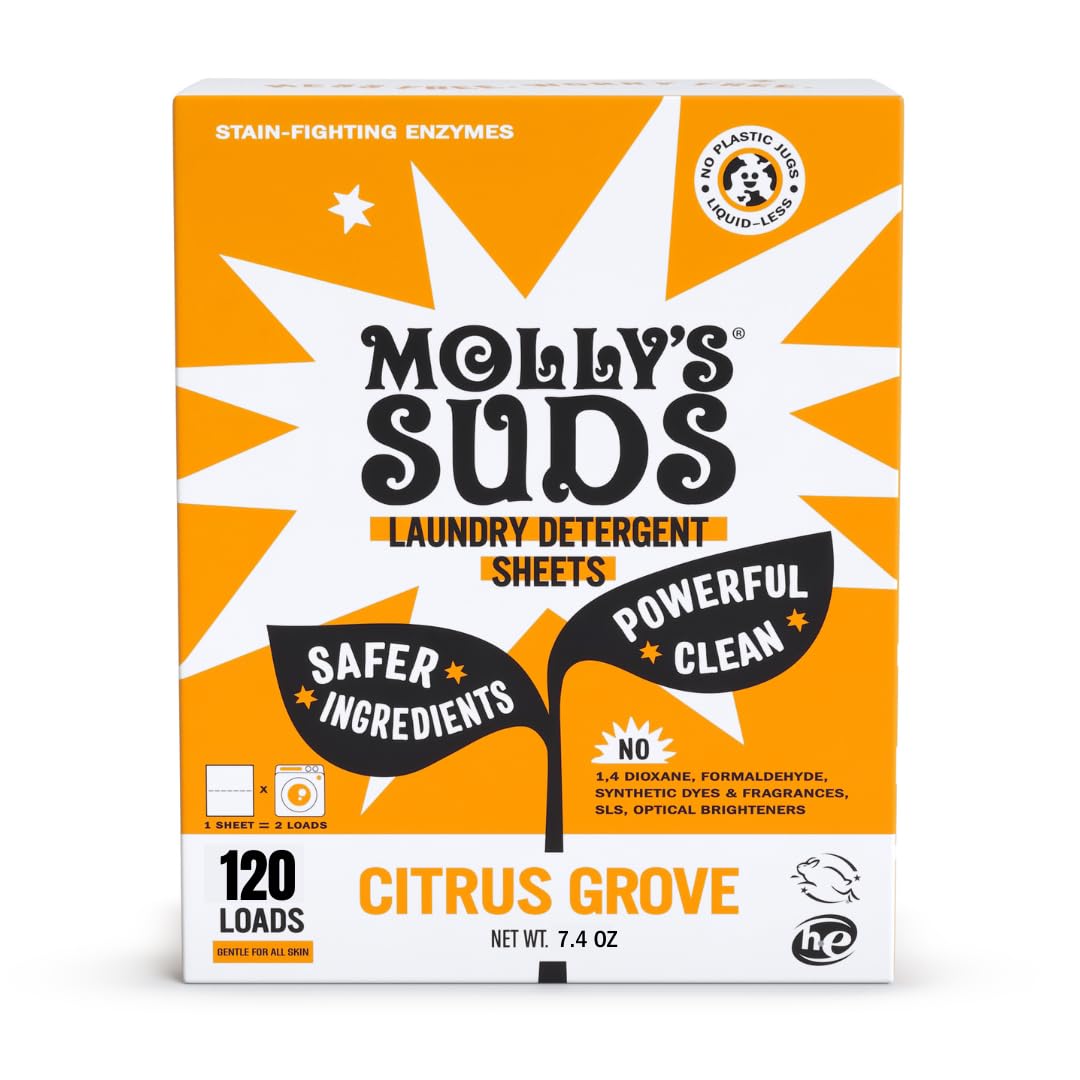 Molly’s Suds Laundry Detergent Sheets (120 Count)