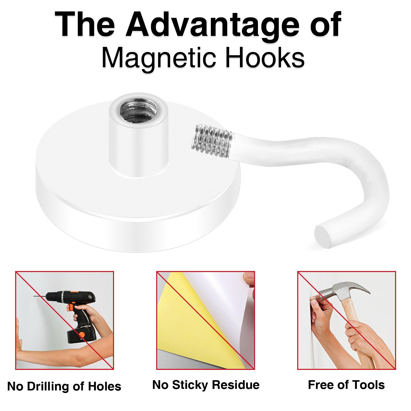 Magnetic Hooks Heavy Duty 170LB Super Strong Hook for Cruise