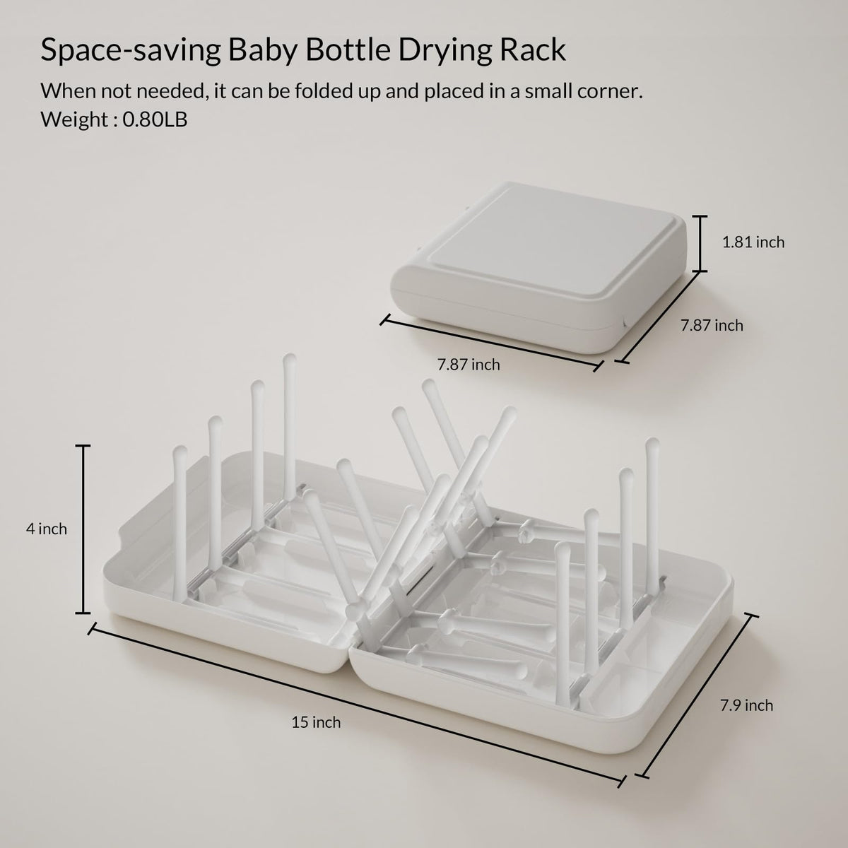 Travel Bottle Drying Rack Space Saving