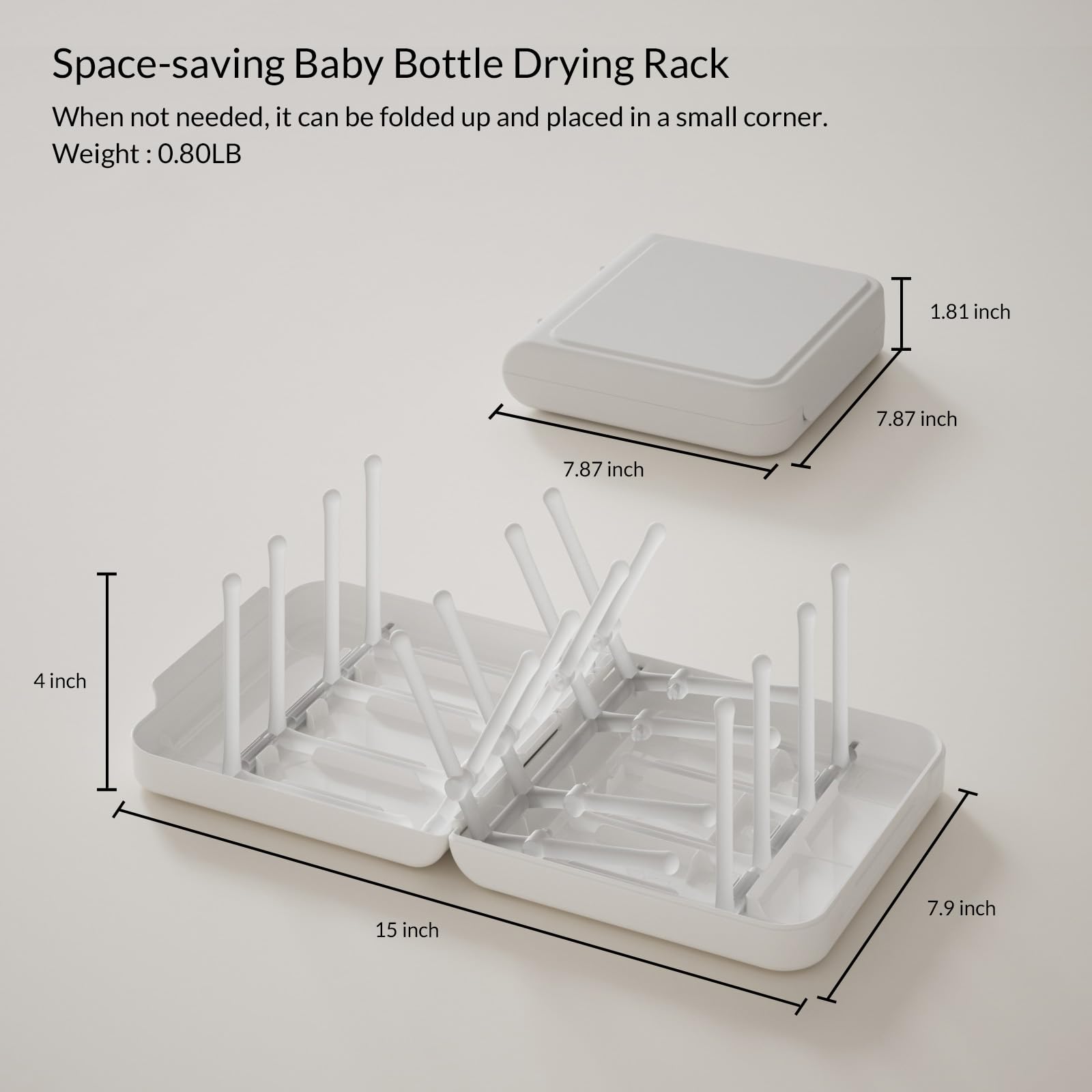 Travel Bottle Drying Rack Space Saving