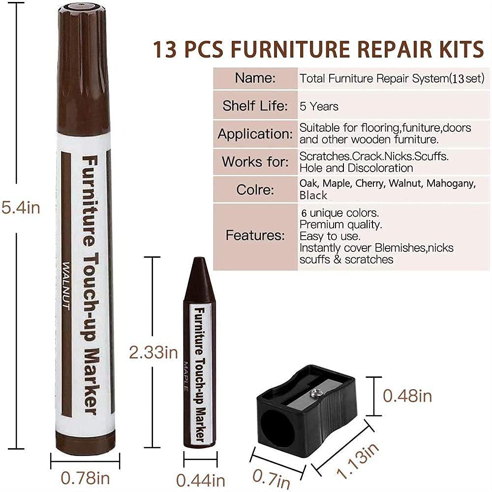 Furniture Repair Kit Wood Markers (13 Count)