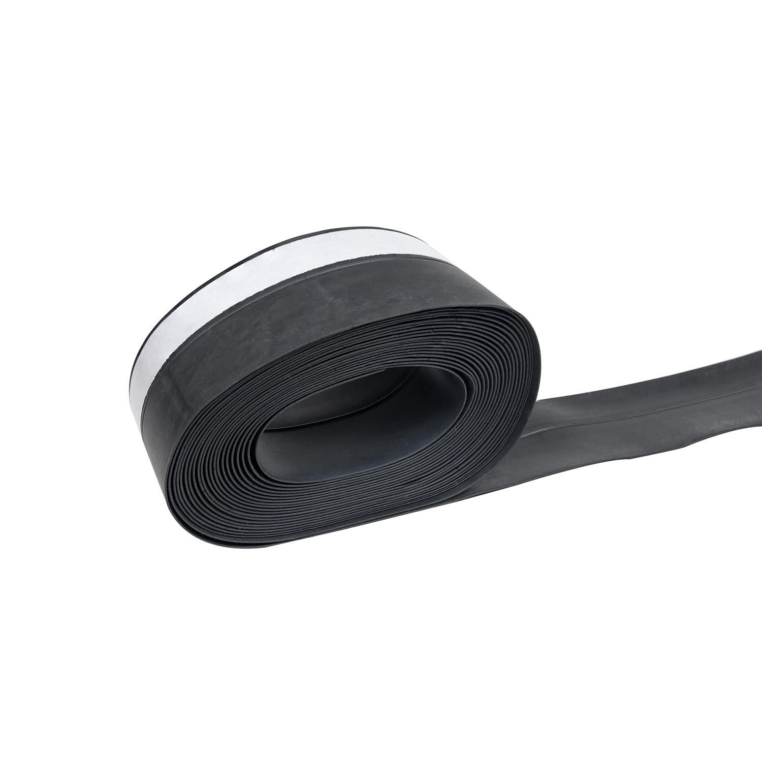 Door Window Seal Strip Silicone Door Bottom Seal Strip Tape 16 Feet Length Black Weather Stripping Self Adhesive Strip for Doors and Window Waterproof