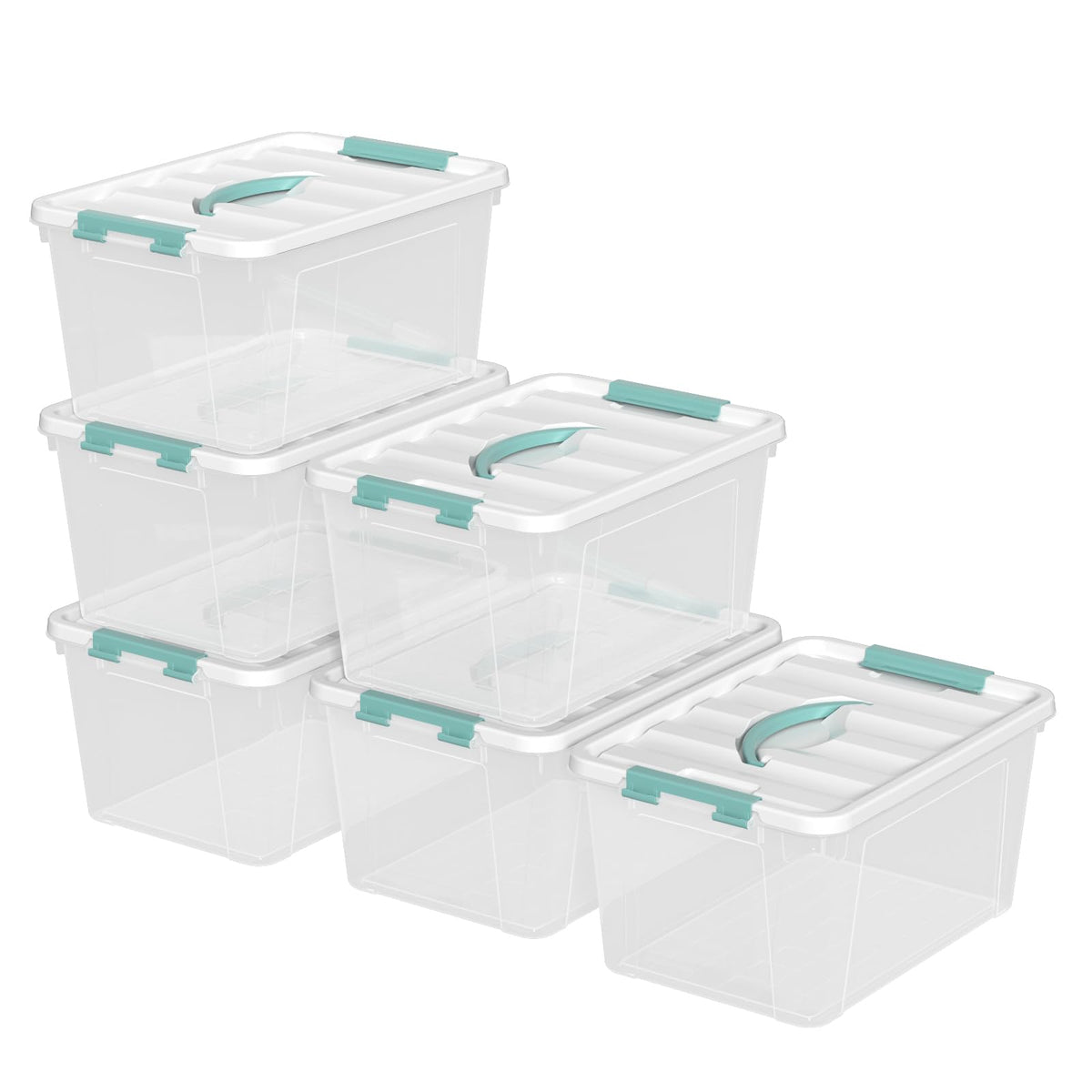 6 Pack Clear Storage Box (6 Count)