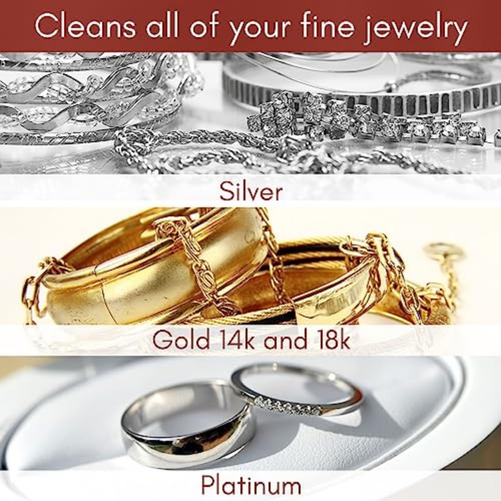 Pro Size Polishing Cloth Set of 2 Large Cleaning Cloths Pure Cotton Made in USA for Gold Silver and Platinum Jewelry Coins Watch (2 Count)