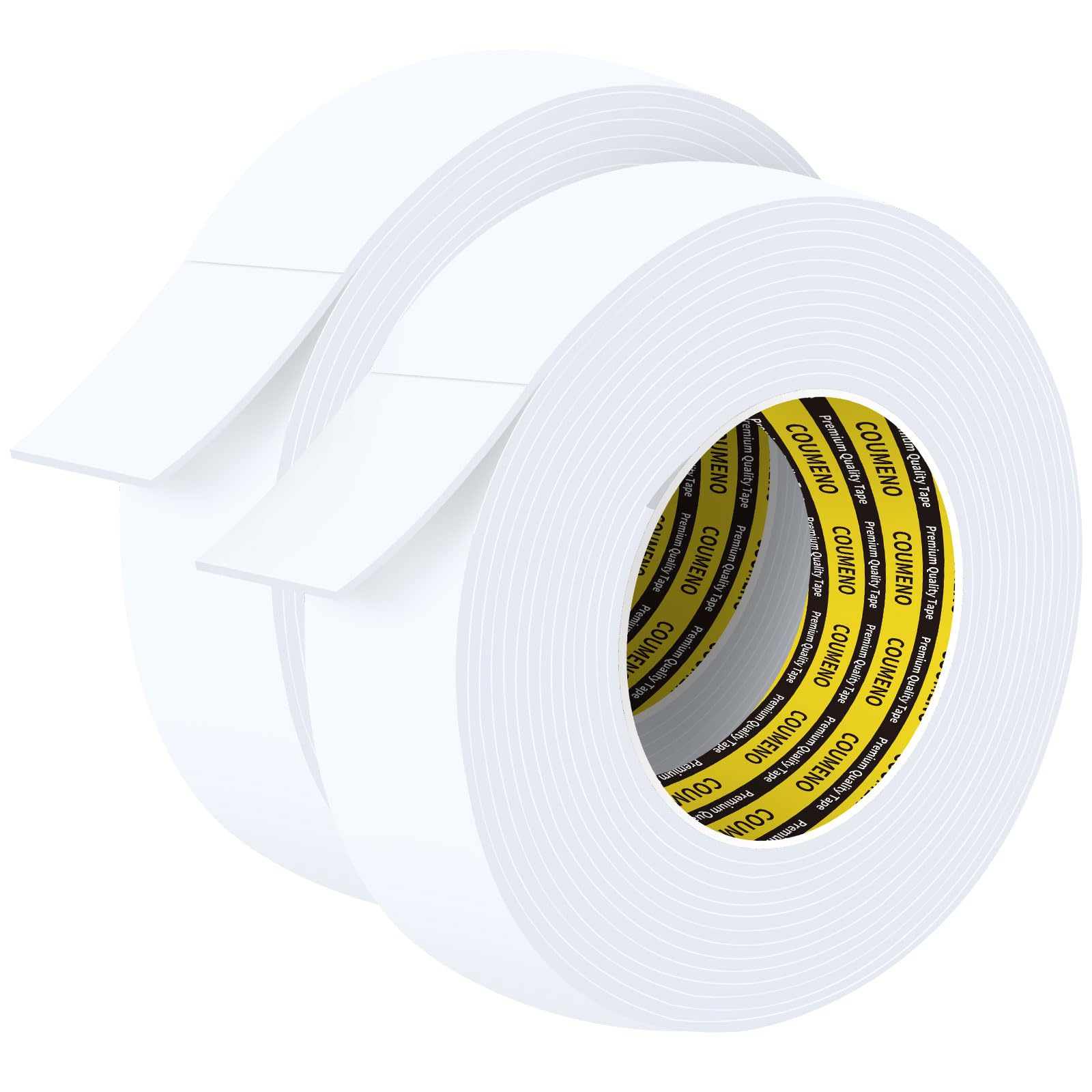 White Foam Tape Weather Stripping Sealing Sponge (32.8 Foot)