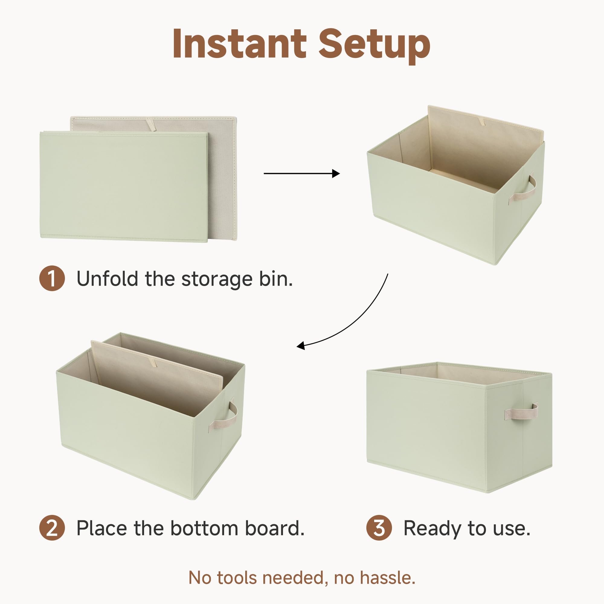 Closet Storage Bins (3 Count)