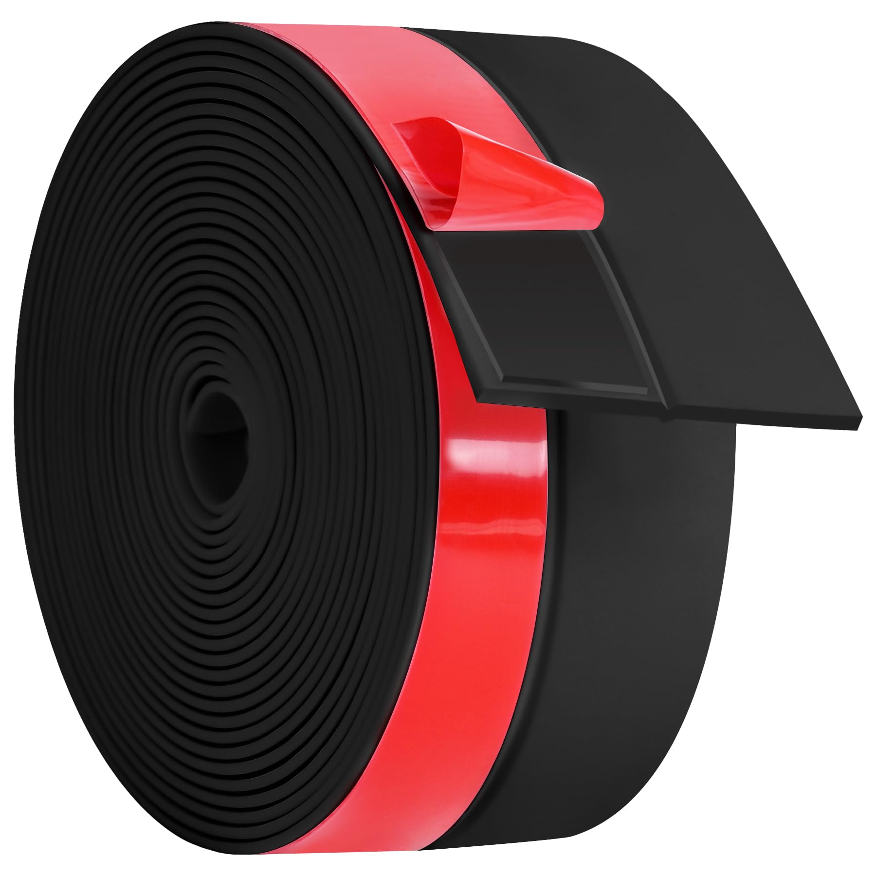 Weather Stripping Silicone Door Seal Strip 3 in x 20 ft Door Draft Stopper Self Adhesive Tape (20 Foot)