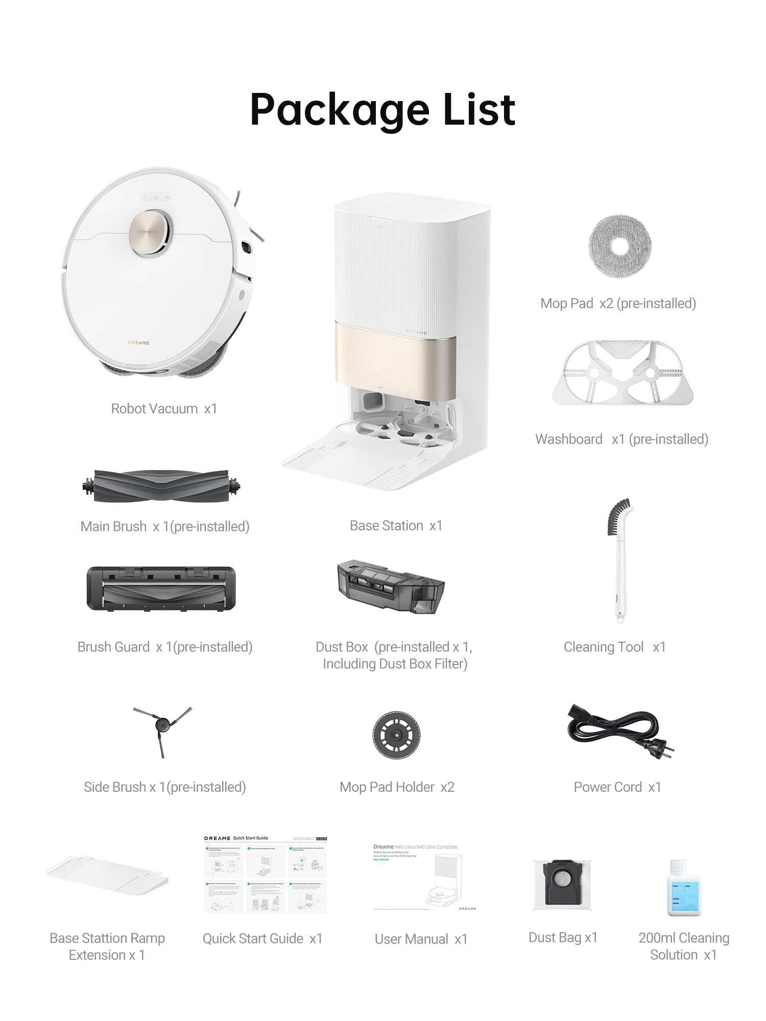 X40 Ultra Robotic Vacuum with Removable & Liftable Mop