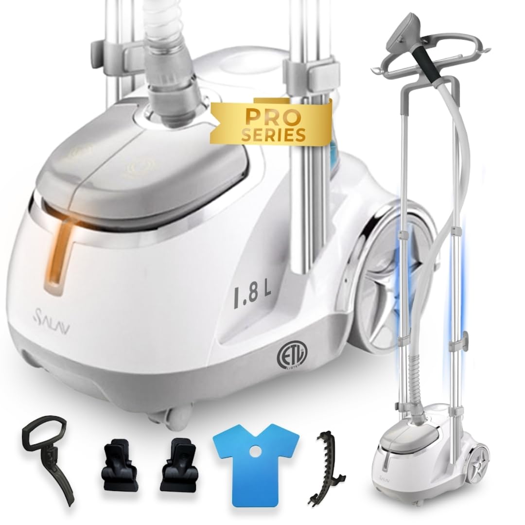 GS45 DJ Professional Upright Garment Steamer with Roll Wheels