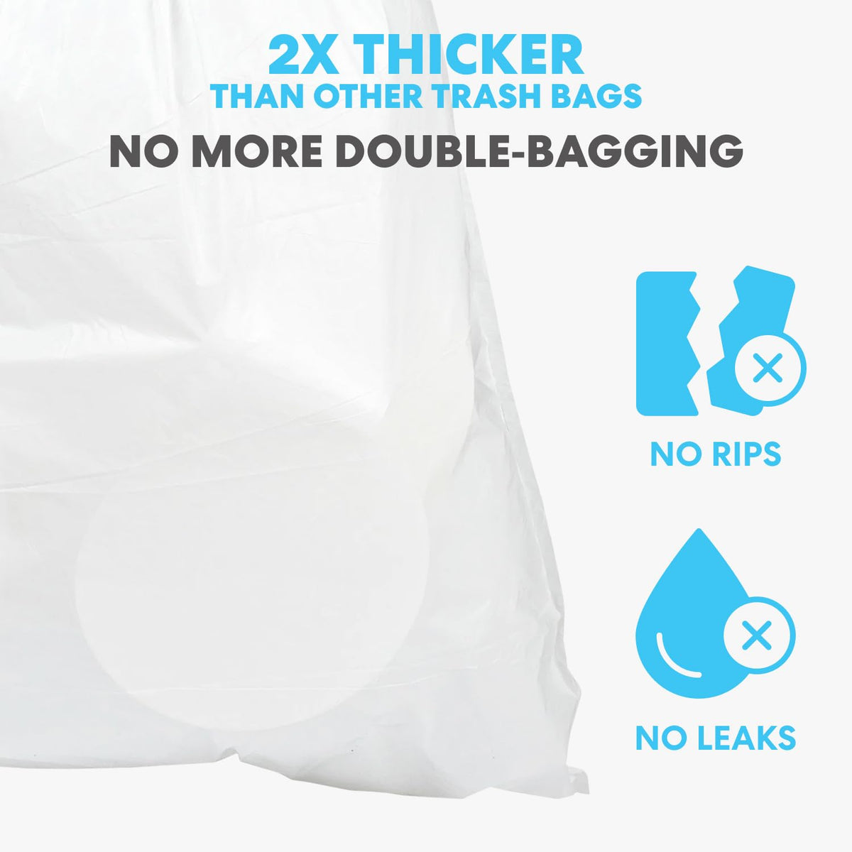 8 Gallon Drawstring Trash Bags (120 Count)