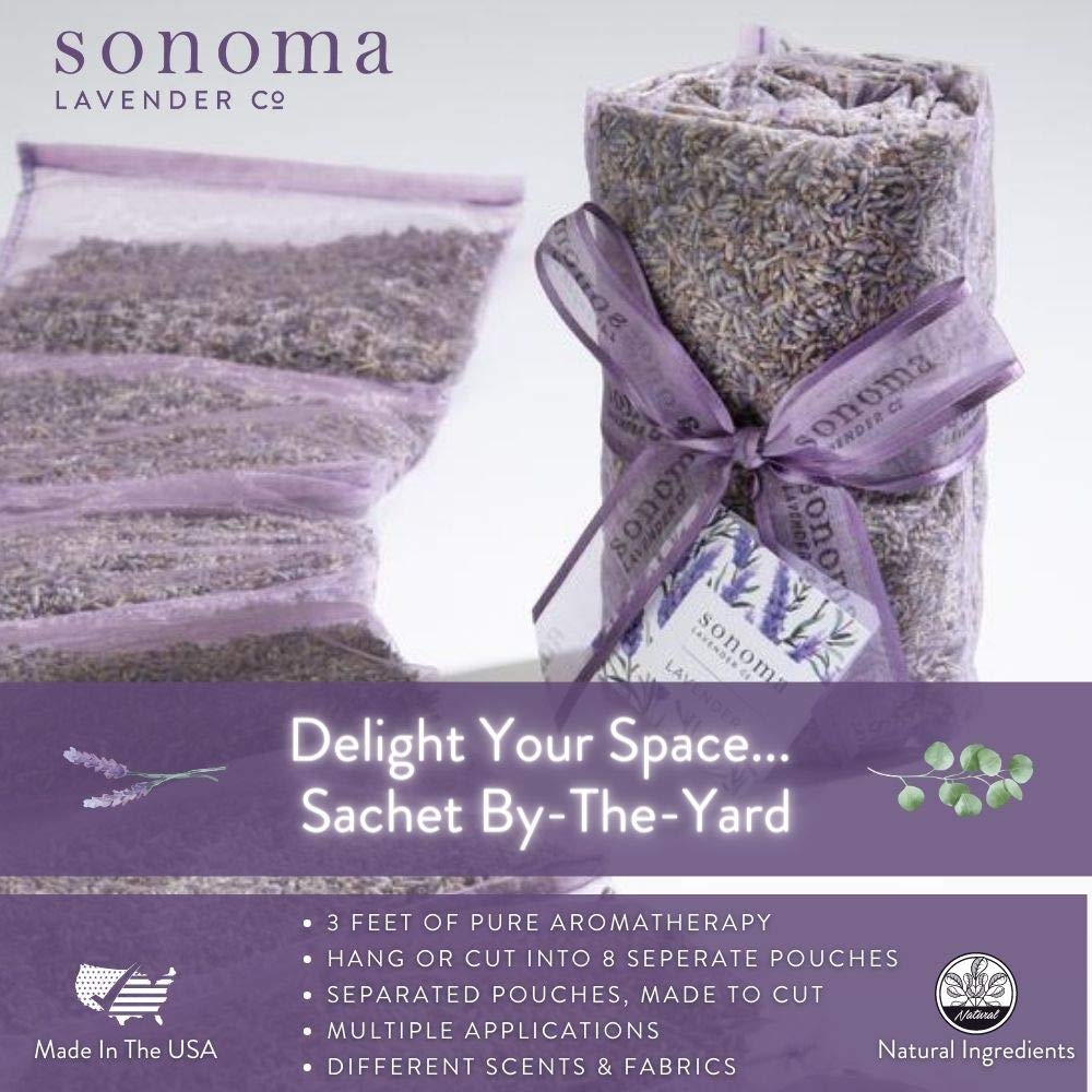Dried Lavender Sachets by The Yard for Drawers and Closets