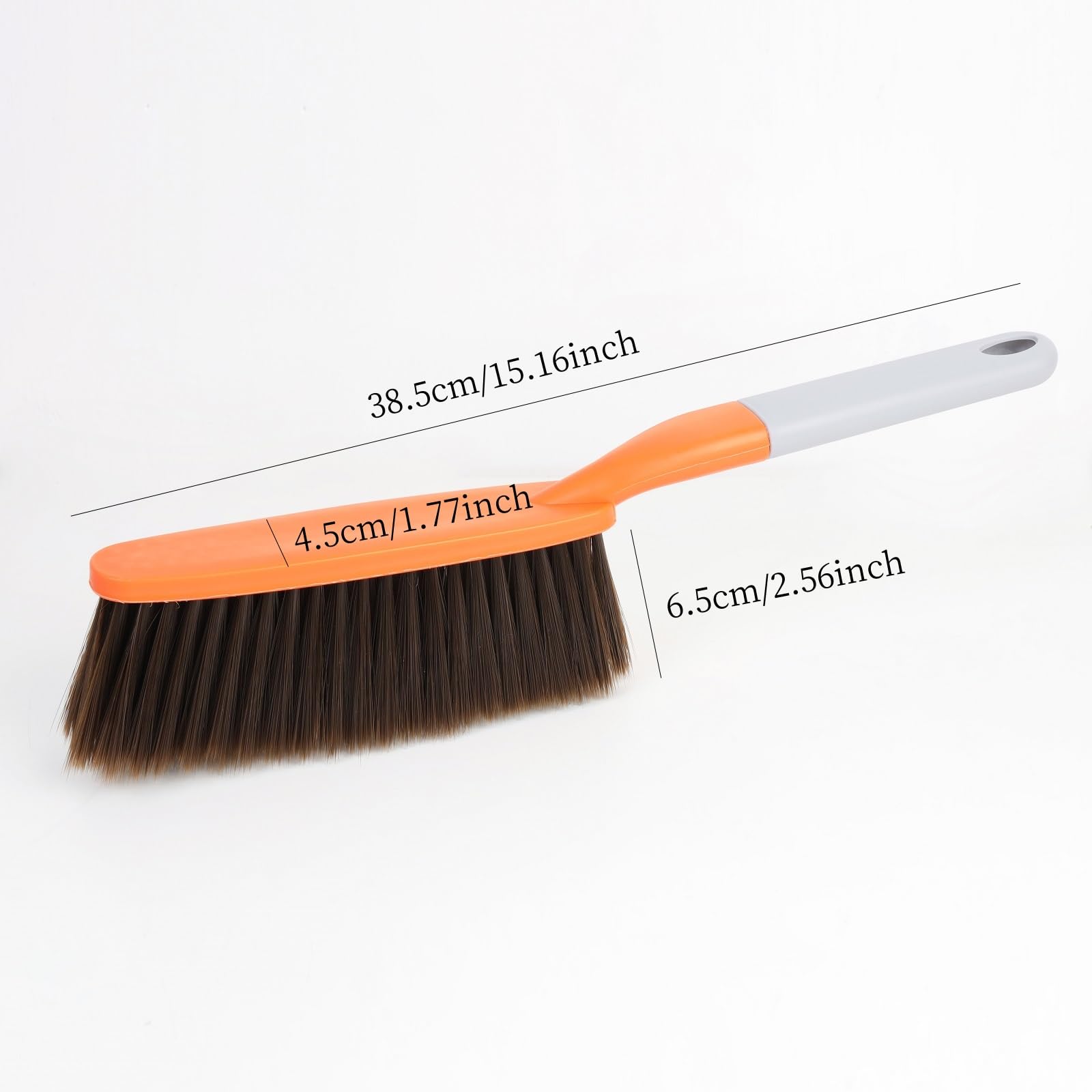 15" Yellow Soft Brist. Hand Broom Brush Bed Sofa Counter Hair Clear