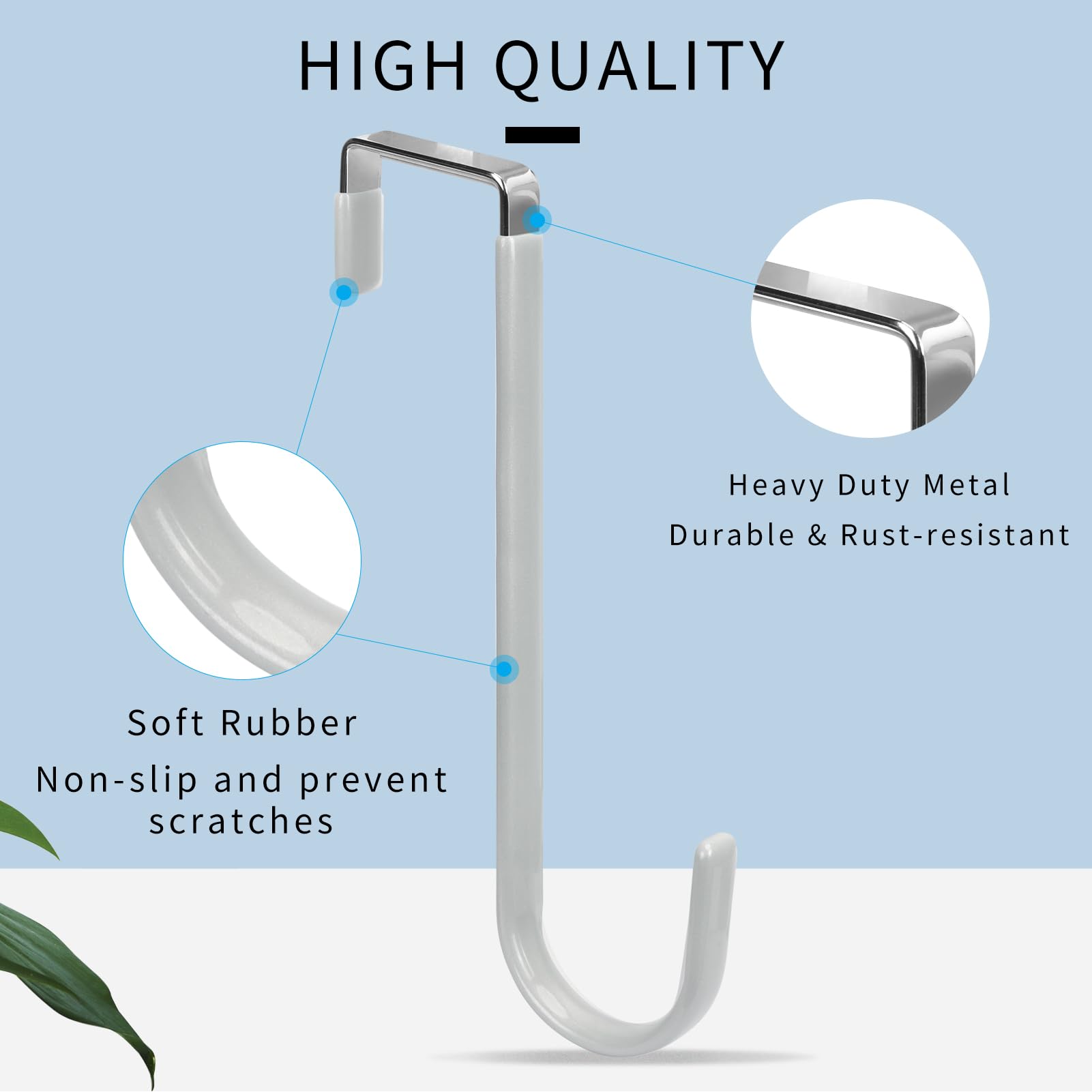 Over the Door Hooks (4 Count)