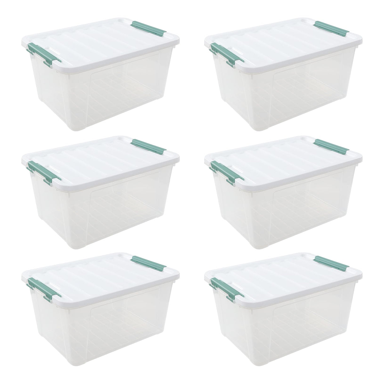 6 Pack 20 L Plastic Storage Box (6 Count)
