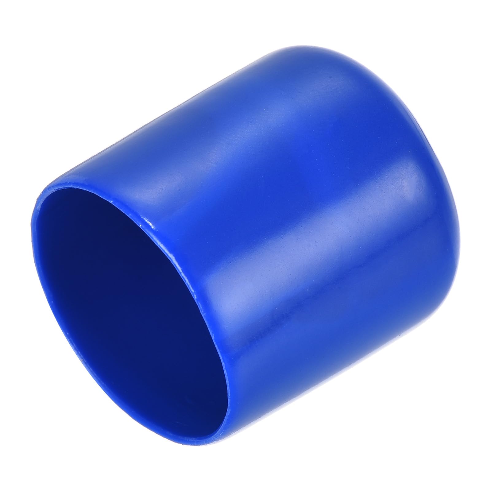 20pcs Rubber End Caps 28mm ID Vinyl Round Tube Bolt Cap Cover Screw Thread Protectors Blue