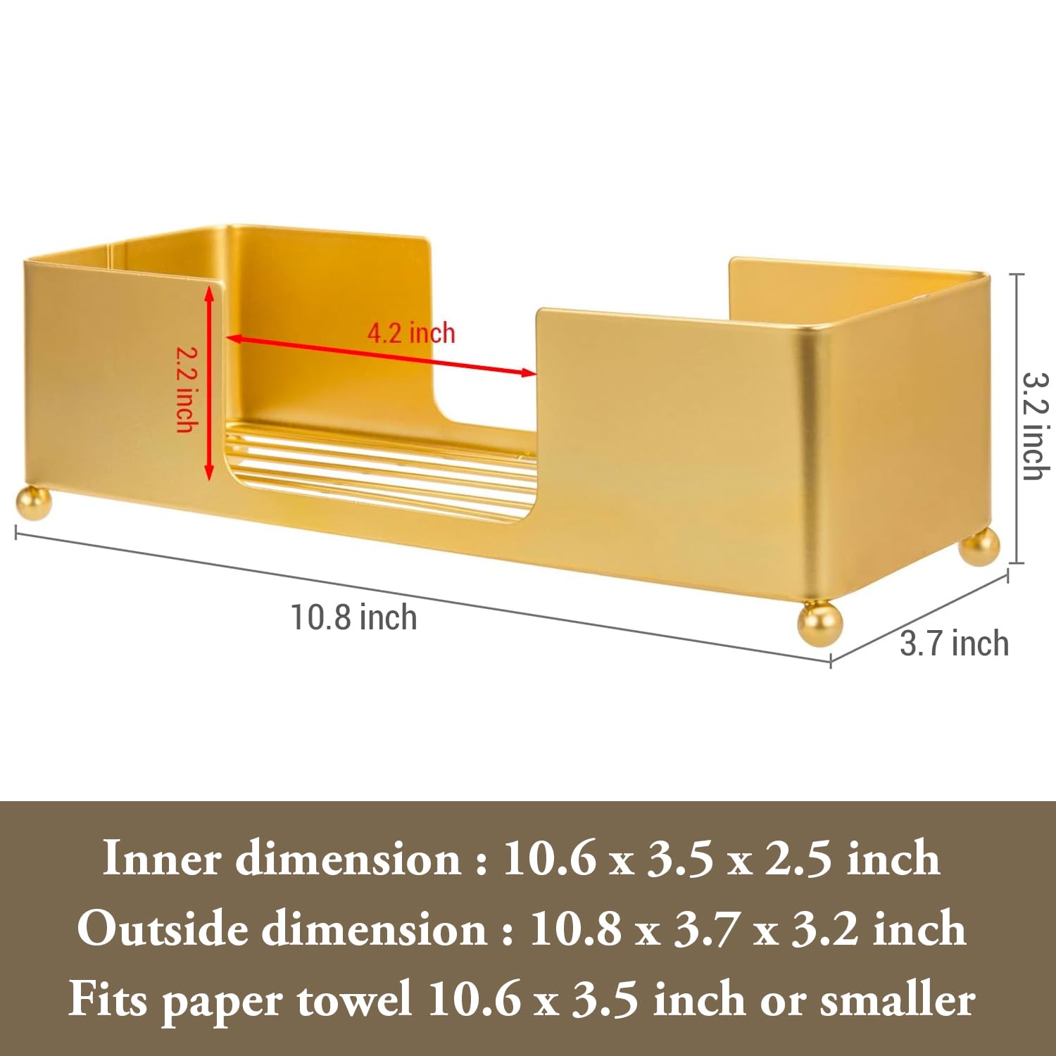 Gold Paper Towel Holder