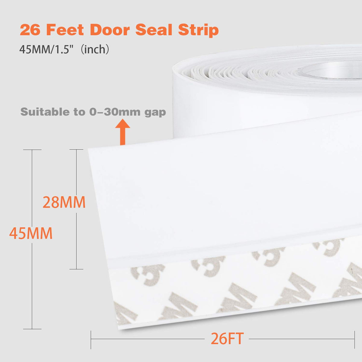26 Feet Silicone Seal Strip (26 Foot)