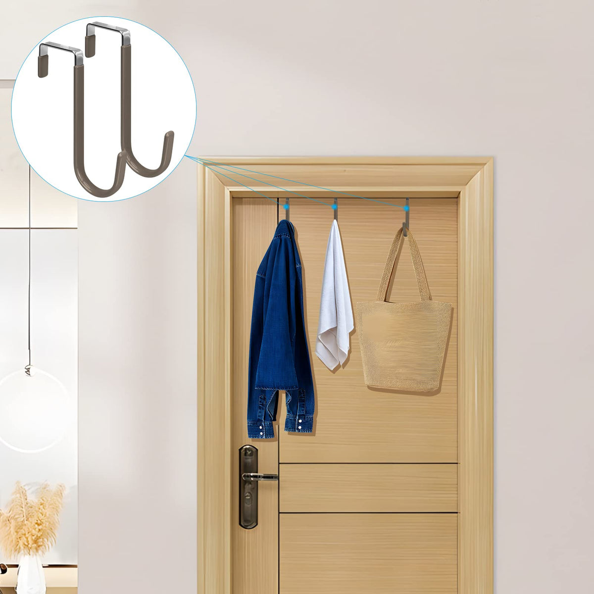 Over the Door Hooks (4 Count)