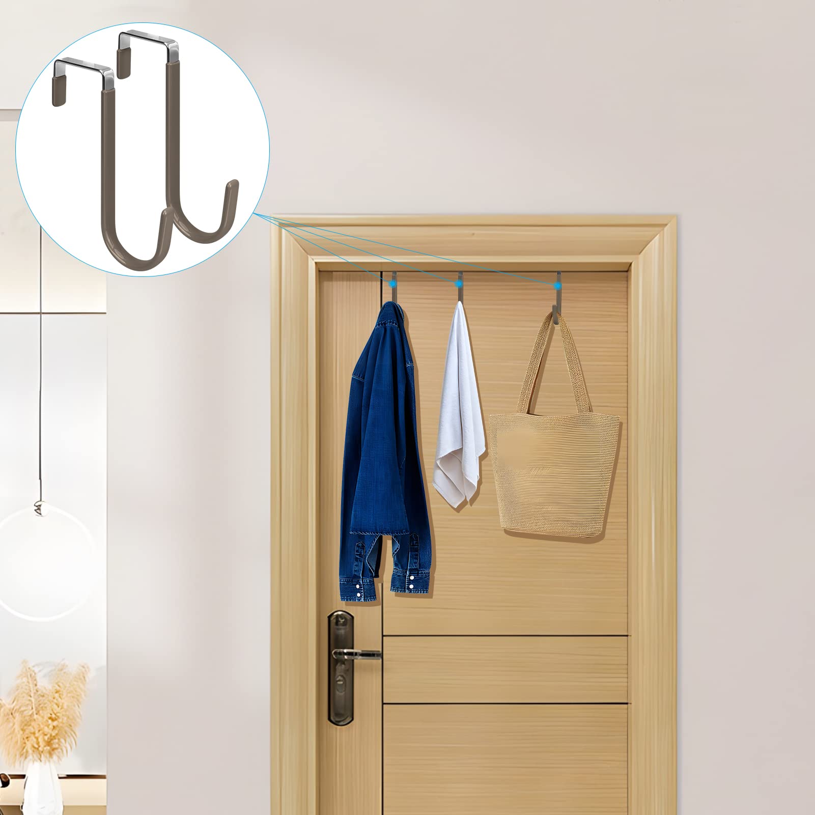 Over the Door Hooks (4 Count)