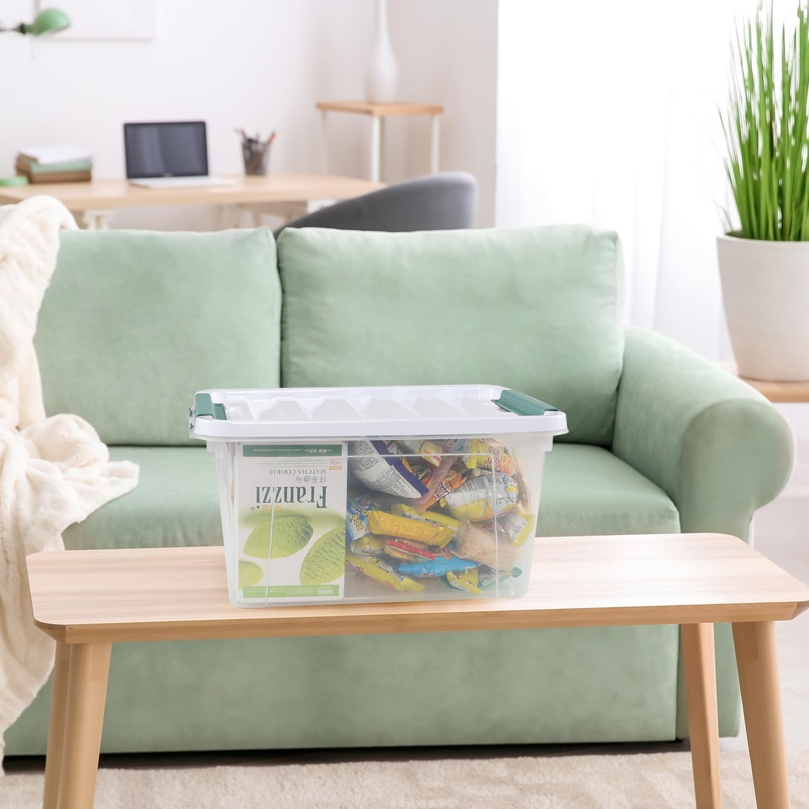 6 Pack 20 L Plastic Storage Box (6 Count)