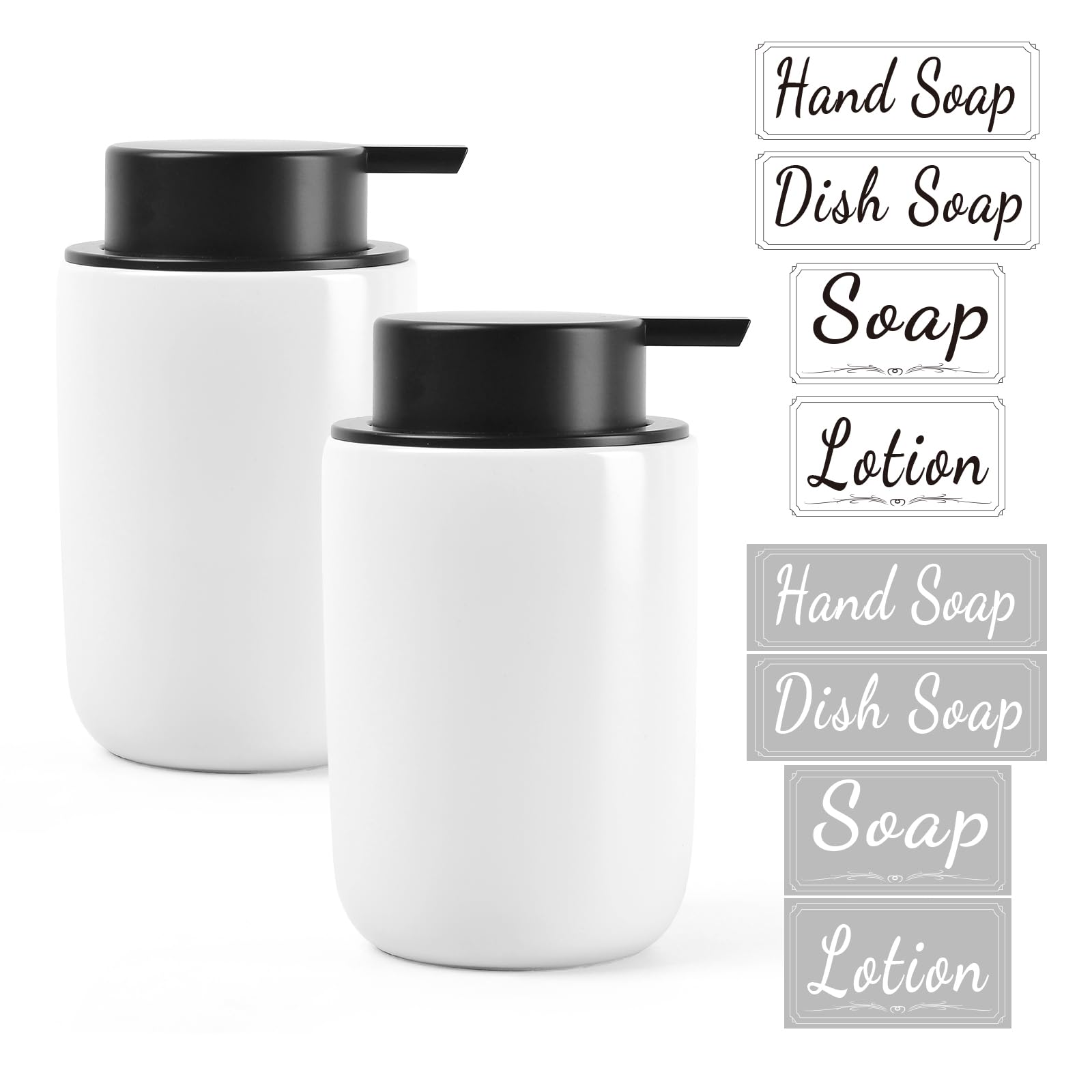 White Soap Dispenser Set (2 Count)