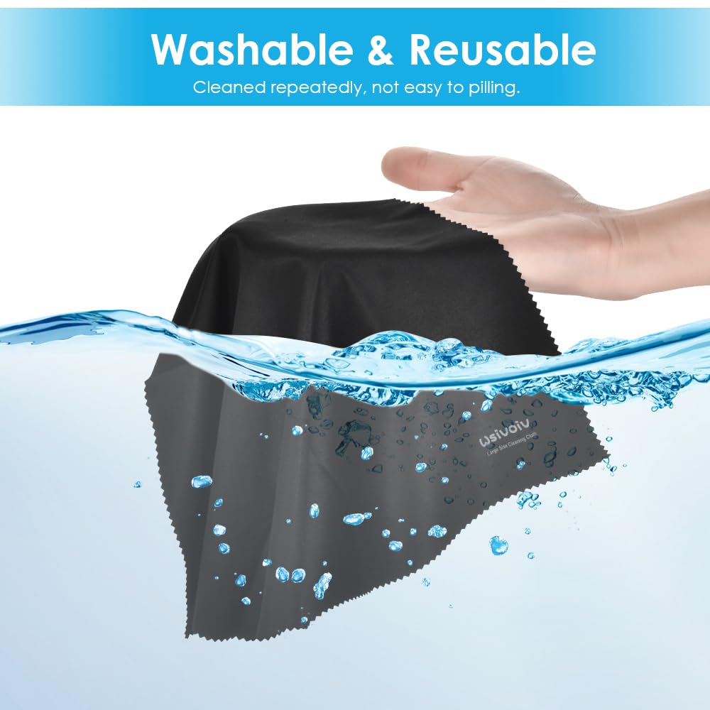 6PCS Large Eyeglass Cleaning Cloths