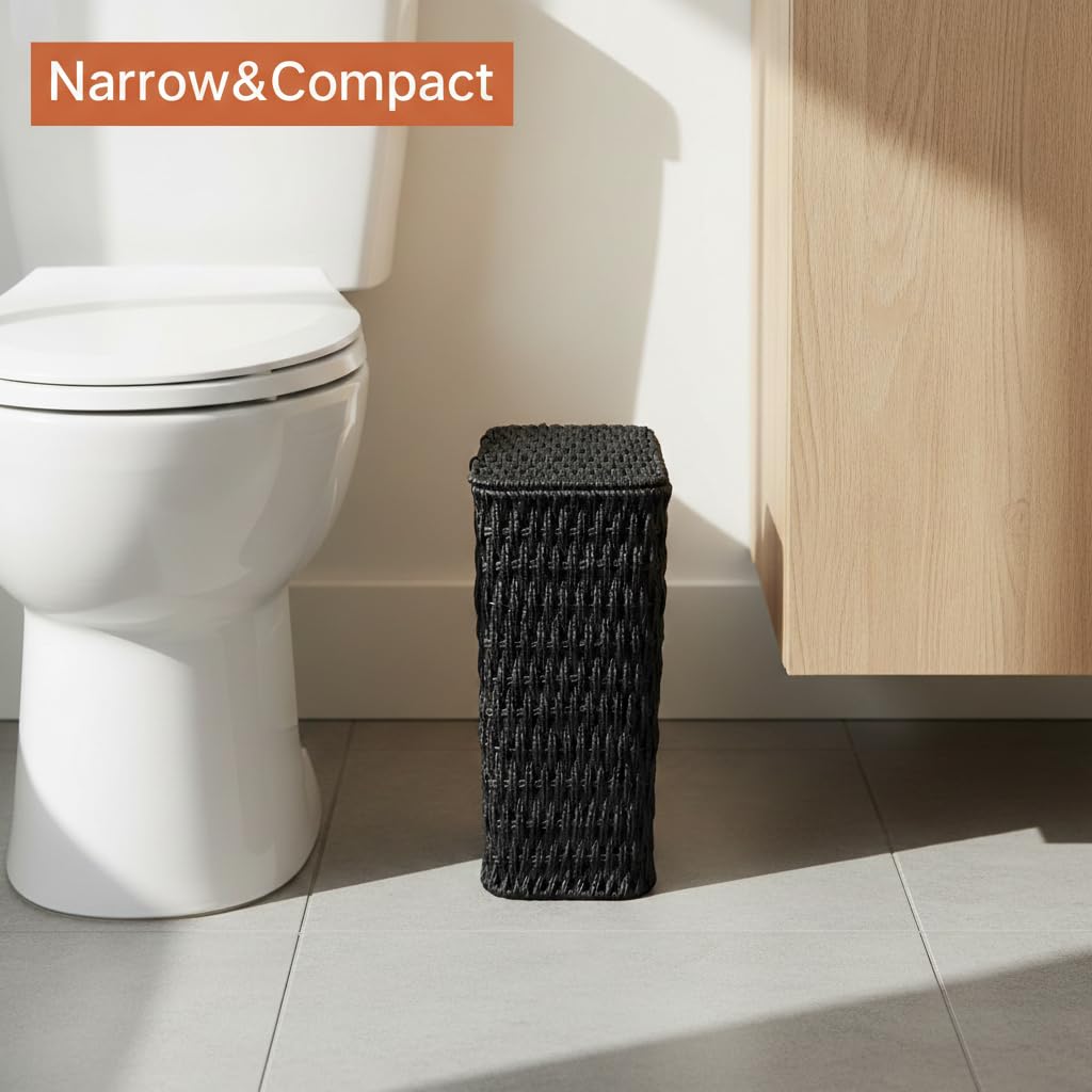 3 Gallon Paper Rope Bathroom Trash Can